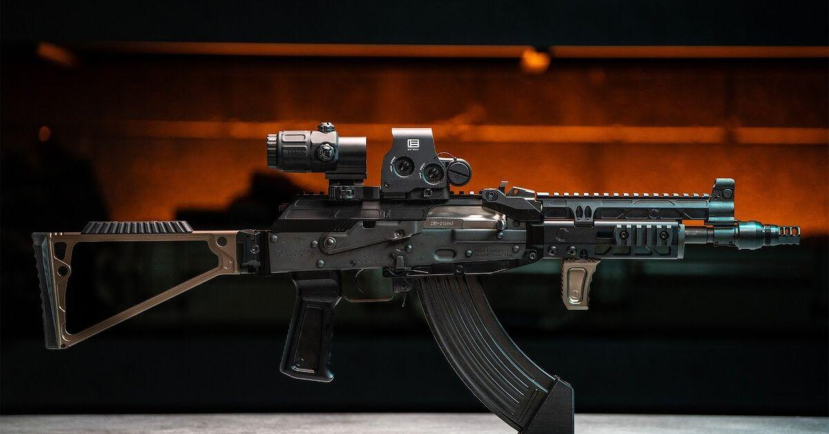 Modernized AK platform with EOTech and magnifier