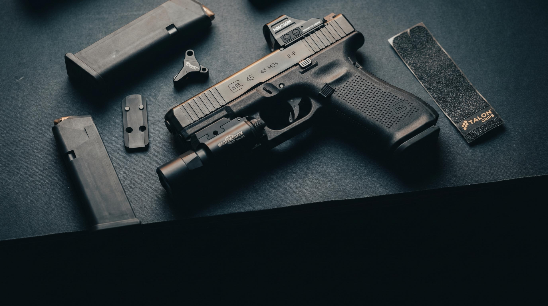 Glock 45 MOS with Holosun optic and accessories